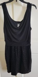 Mini sleeveless dress with sequins